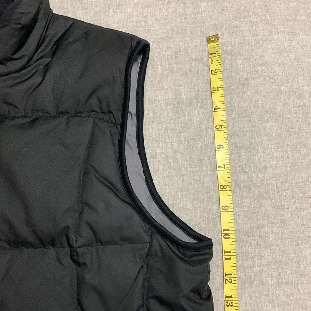Eddie Bauer Men's Premium Goose Down Black Small Puffer Zip-Up Vest Gorpcore